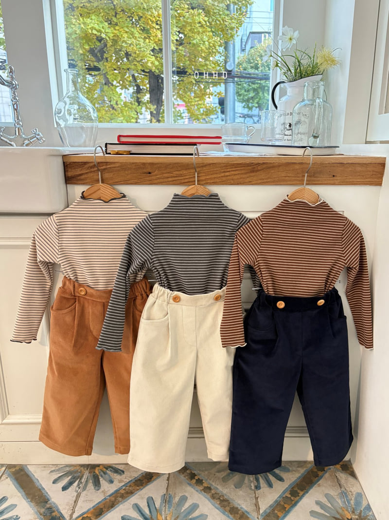 Ohho - Korean Children Fashion - #discoveringself - Ralph Corduroy Pintuck Pants - 2