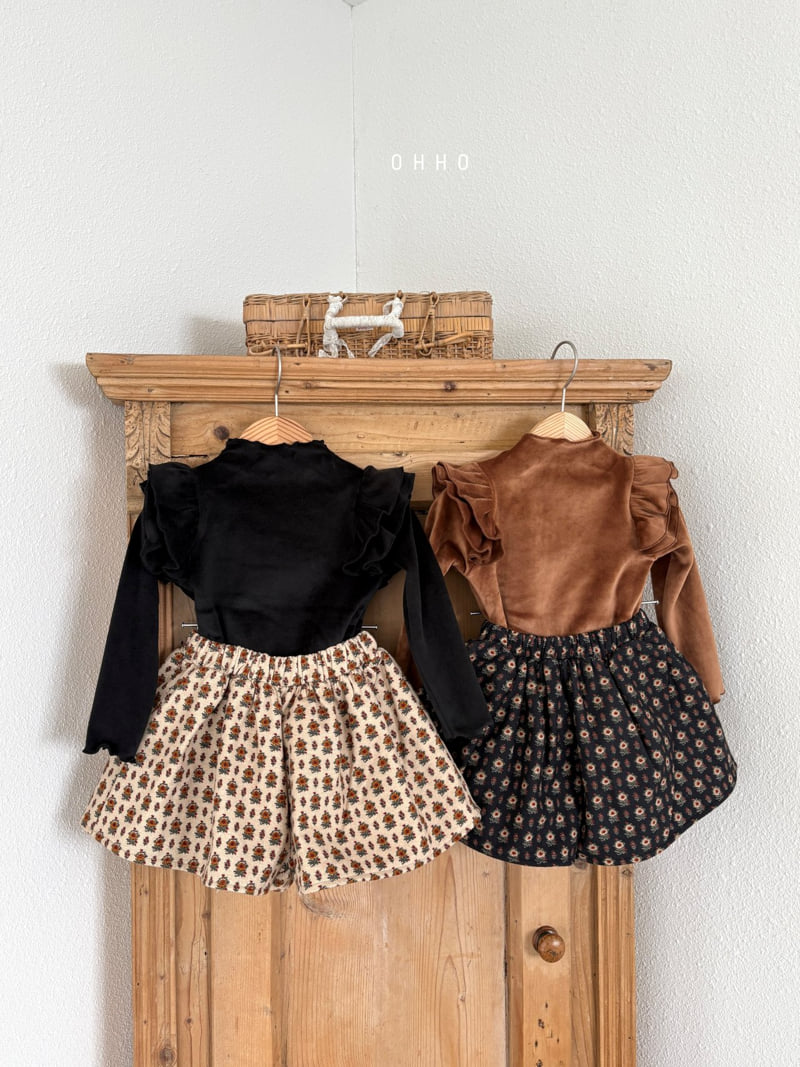 Ohho - Korean Children Fashion - #discoveringself - Elle Fleece Skirt Pants - 4