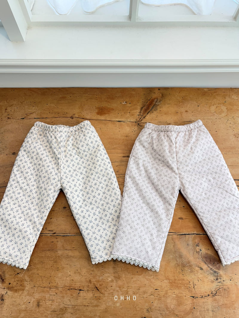 Ohho - Korean Children Fashion - #kidsshorts - Rose Lace Padded Pants - 2