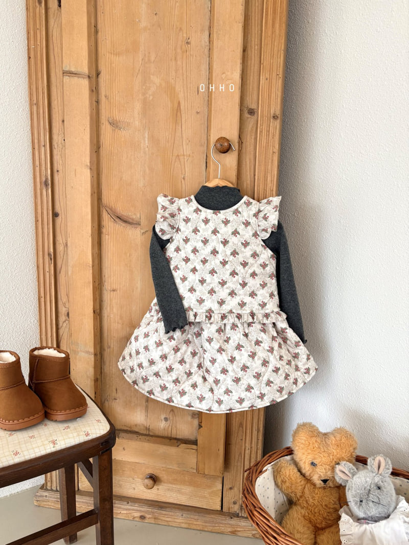 Ohho - Korean Children Fashion - #kidzfashiontrend - Snowberry Quilted Vest - 8