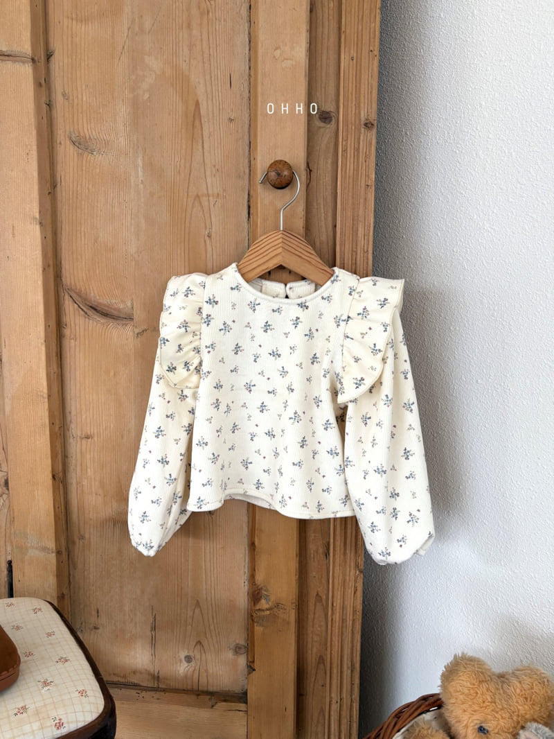 Ohho - Korean Children Fashion - #littlefashionista - Petit Velour Blouse - 2