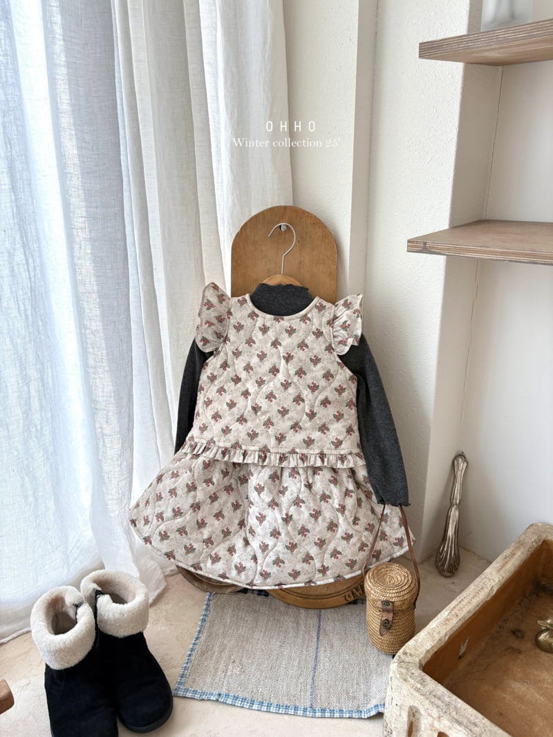 Ohho - Korean Children Fashion - #littlefashionista - Snowberry Quilted Vest - 10