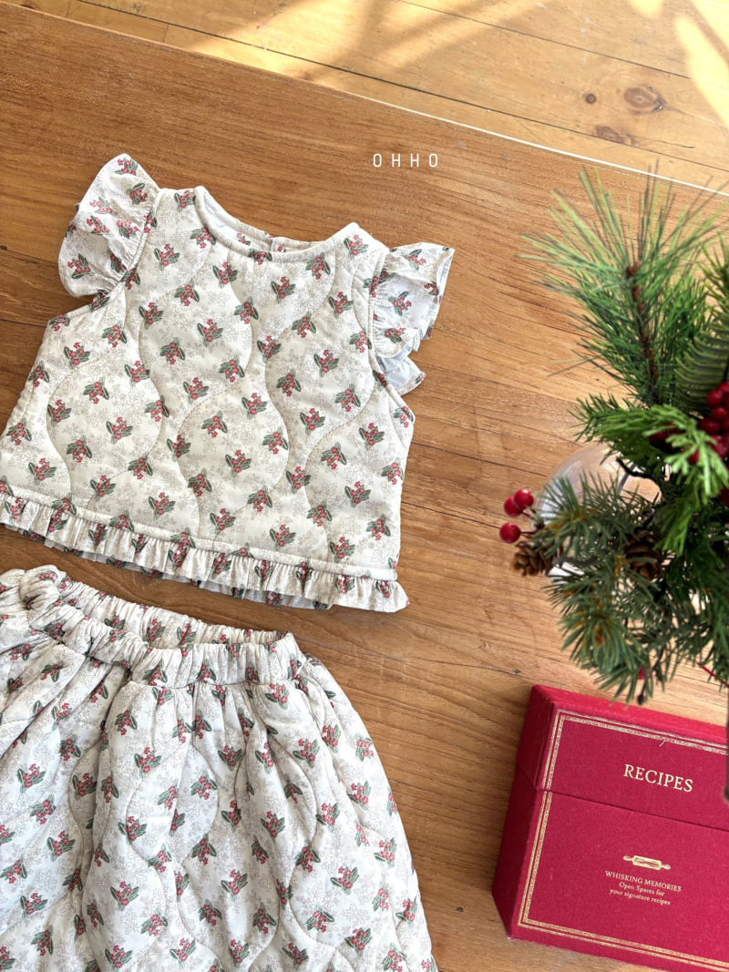 Ohho - Korean Children Fashion - #littlefashionista - Snowberry Quilted Skirt - 3