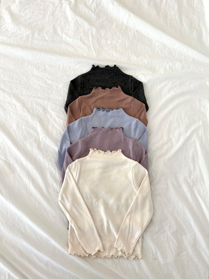 Ohho - Korean Children Fashion - #magicofchildhood - Dove Warm Mock Neck Tee - 5