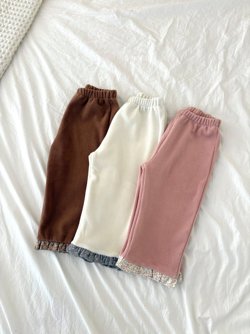 Ohho - Korean Children Fashion - #magicofchildhood - Floral Frill Pants - 2