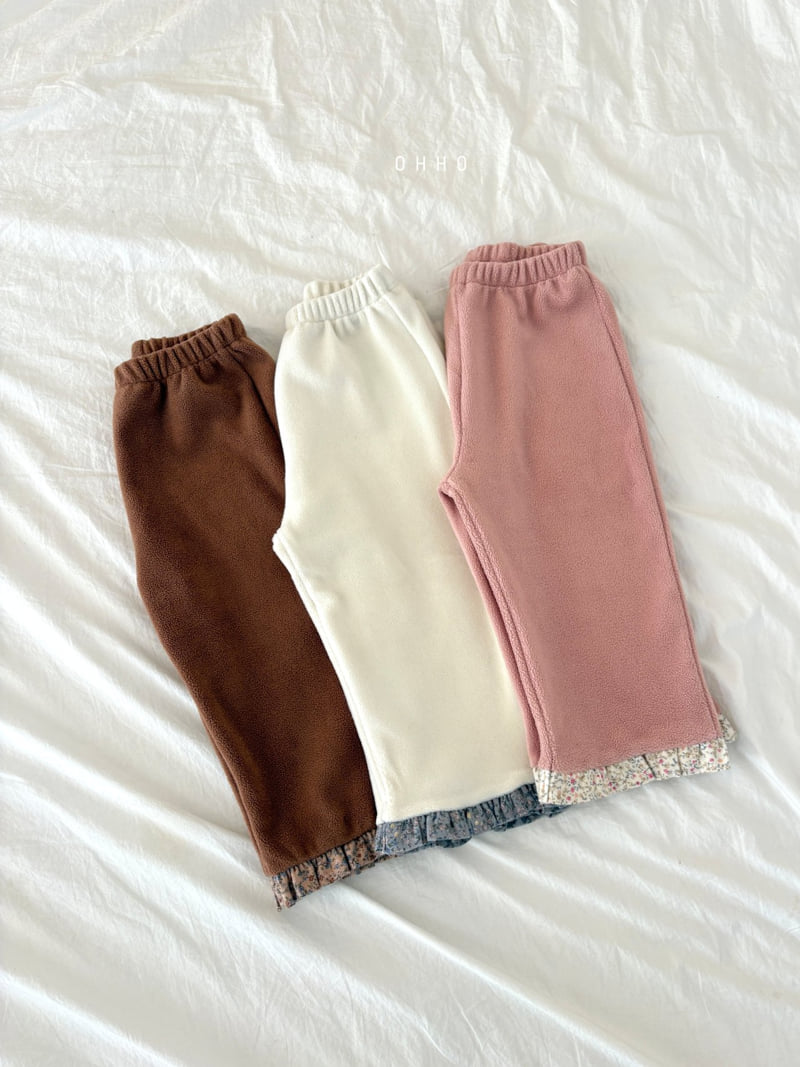 Ohho - Korean Children Fashion - #minifashionista - Floral Frill Pants - 4