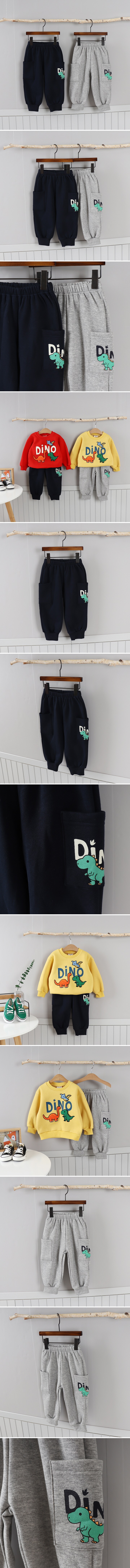 Olive denim - Korean Children Fashion - #Kfashion4kids - Cargo Dino Pants