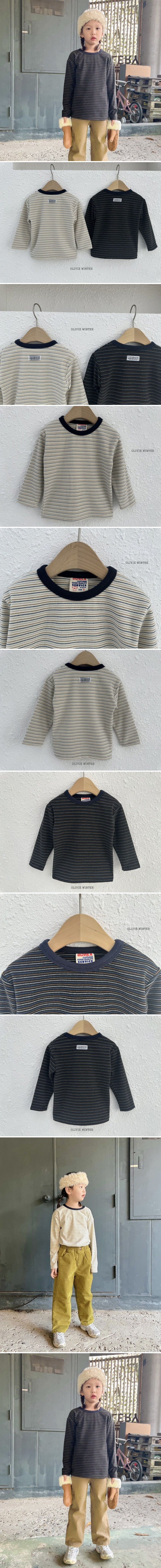 Olivie - Korean Children Fashion - #prettylittlegirls - Edison Stripe Tee