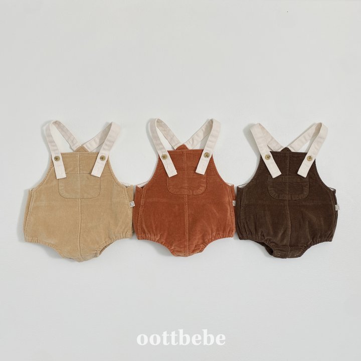 Oott Bebe - Korean Baby Fashion - #babyboutique - Corduroy Baby Suit