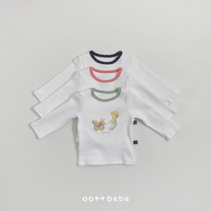 Oott Bebe - Korean Baby Fashion - #babyboutique - Choux Cream Baby Easywear Set - 9