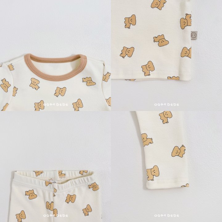 Oott Bebe - Korean Baby Fashion - #babyboutique - Puppy Easywear Set - 8