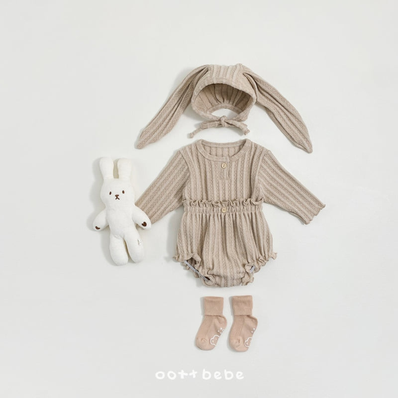 Oott Bebe - Korean Baby Fashion - #babyboutique - Monchou Rabbit Bonnet - 7