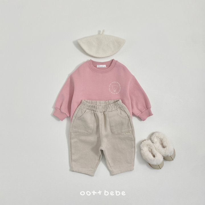 Oott Bebe - Korean Baby Fashion - #babyboutiqueclothing - Twill Pants - 2