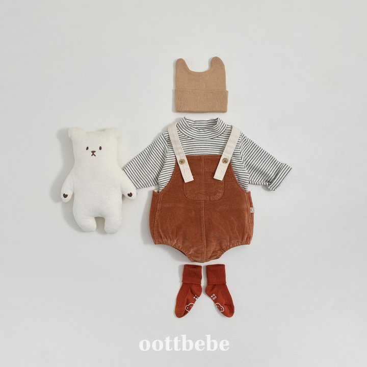 Oott Bebe - Korean Baby Fashion - #babyclothing - Corduroy Baby Suit - 3