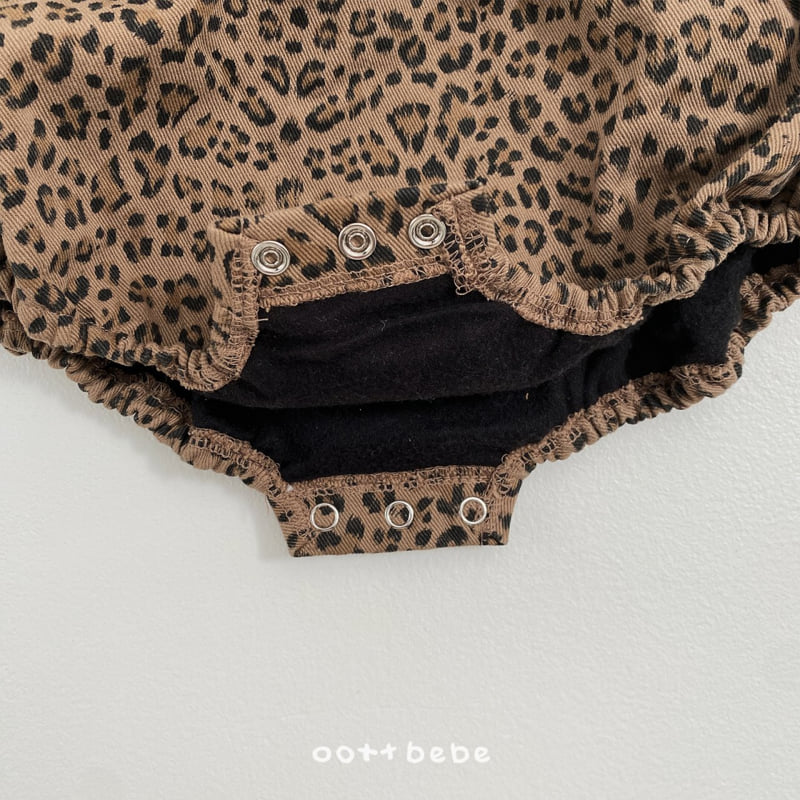 Oott Bebe - Korean Baby Fashion - #babyclothing - Leopard Suspender Suit - 7