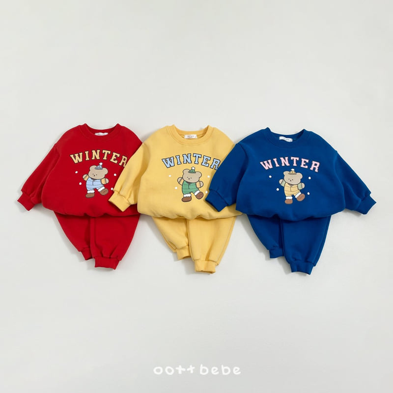 Oott Bebe - Korean Baby Fashion - #babyclothing - Winter Bear Set