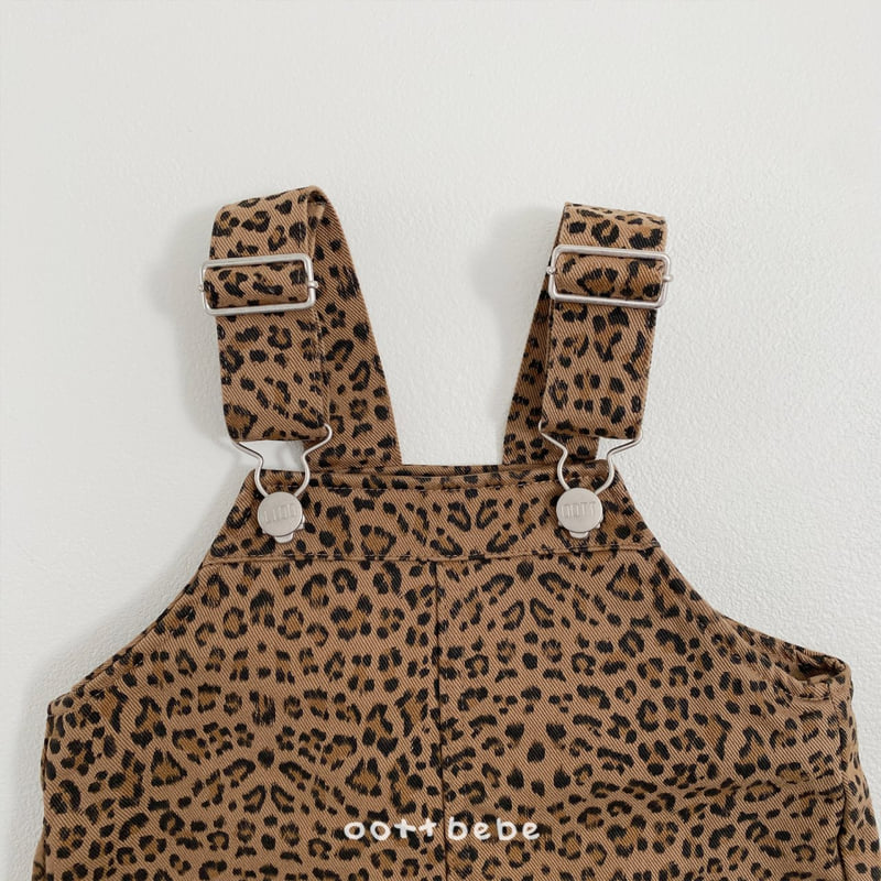 Oott Bebe - Korean Baby Fashion - #babyfashion - Leopard Overalls - 7