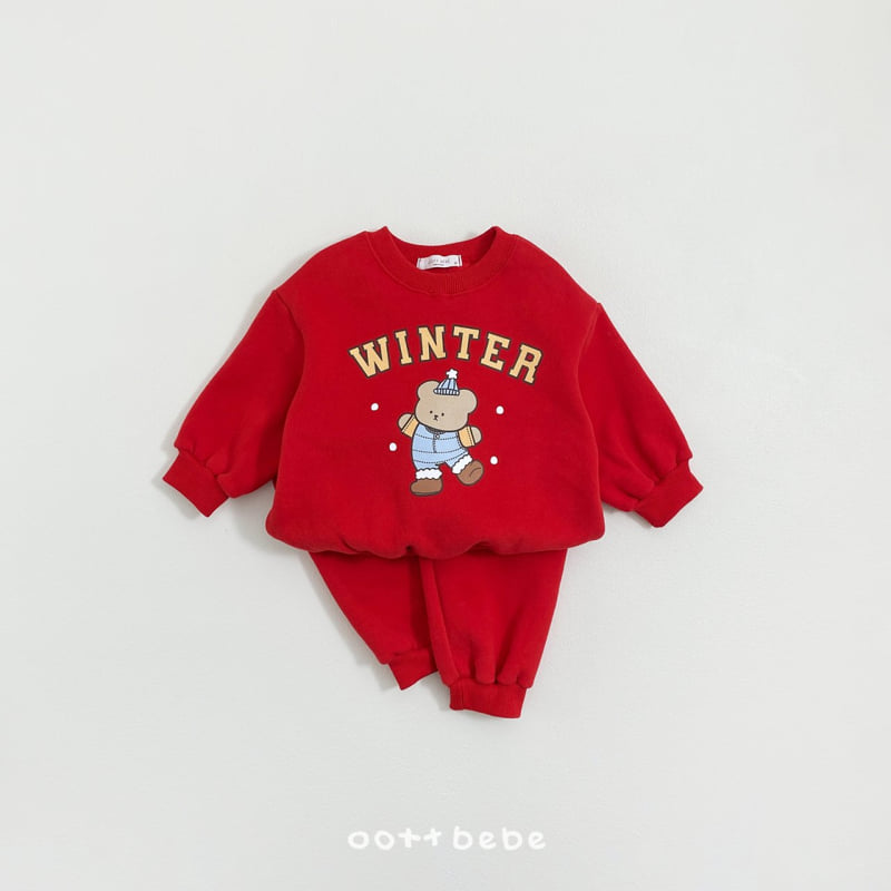 Oott Bebe - Korean Baby Fashion - #babyfashion - Winter Bear Set - 2