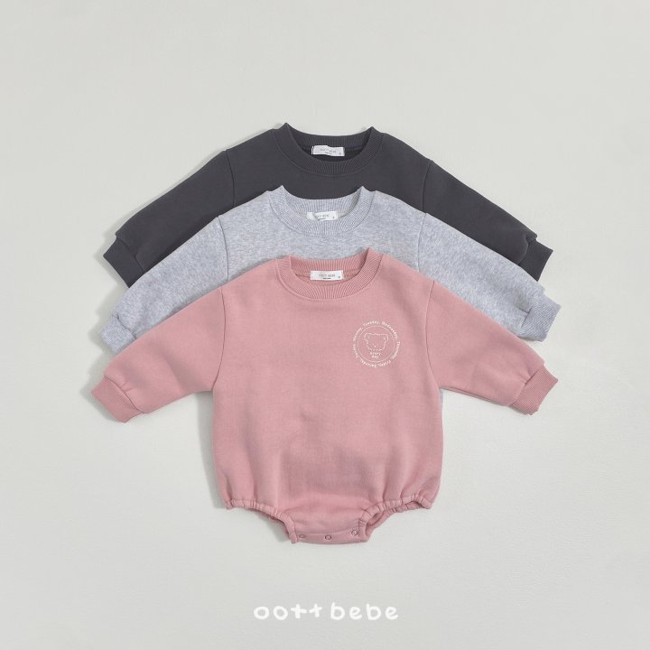 Oott Bebe - Korean Baby Fashion - #babyfever - Fleece Everyday Suit - 2