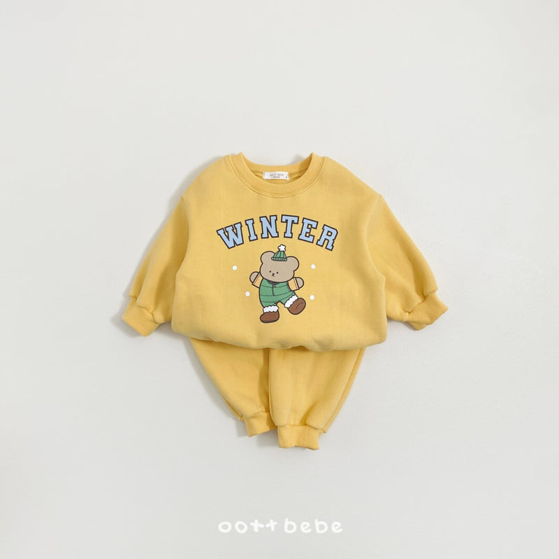 Oott Bebe - Korean Baby Fashion - #babyfever - Winter Bear Set - 3