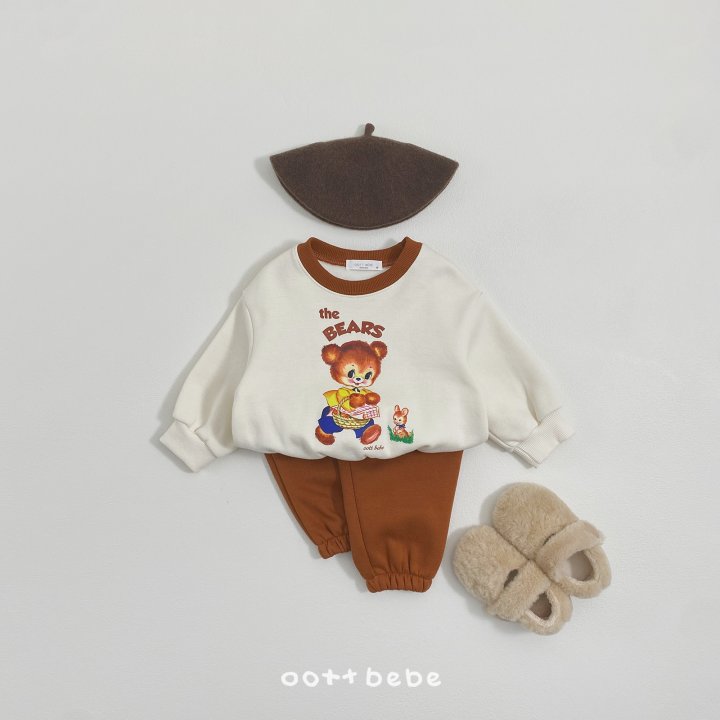 Oott Bebe - Korean Baby Fashion - #babygirlfashion - Fleece Bear Bunny Set - 8