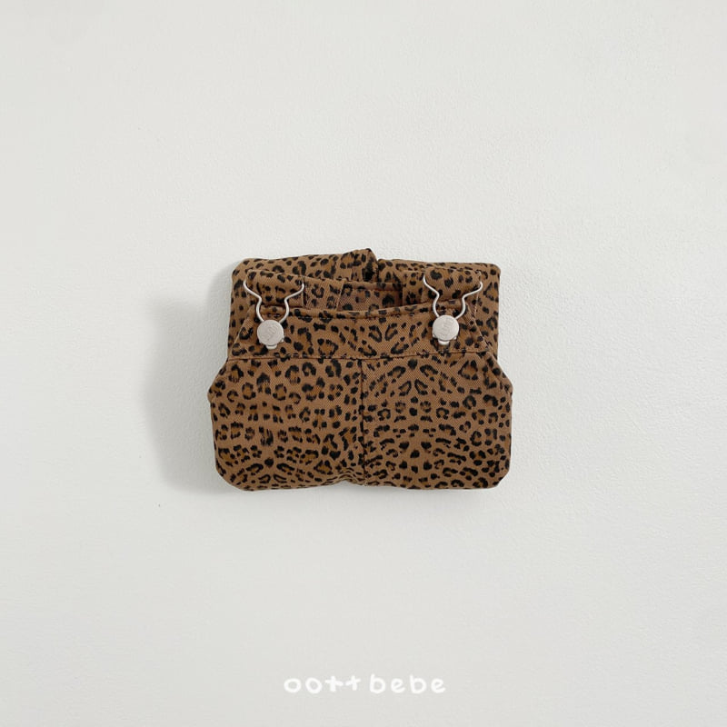 Oott Bebe - Korean Baby Fashion - #babygirlfashion - Leopard Overalls - 9