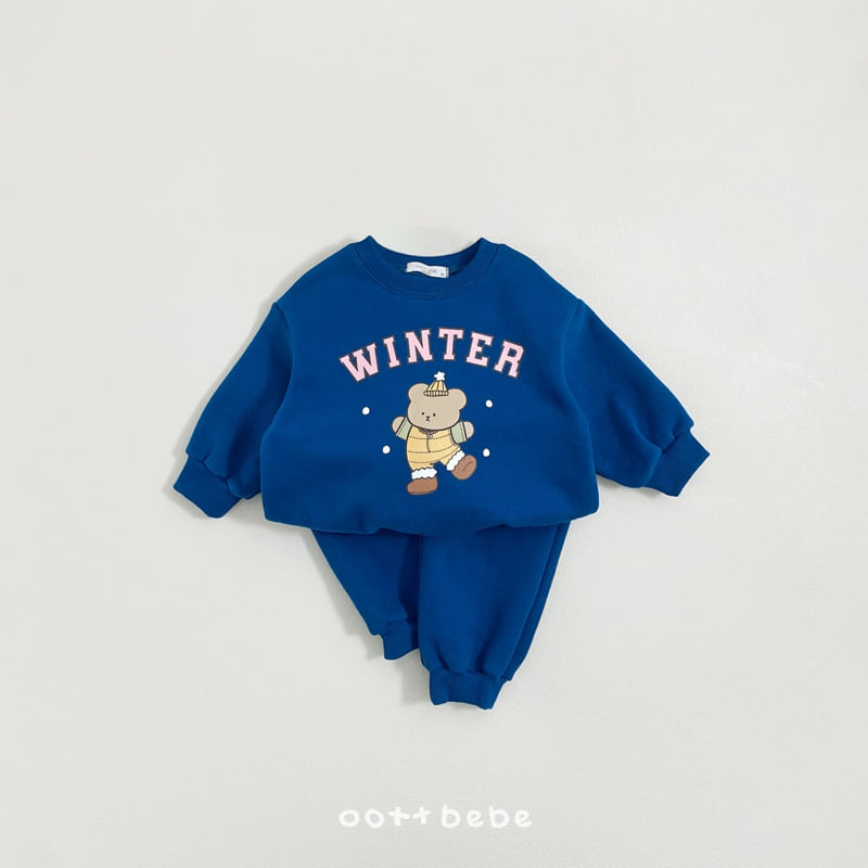 Oott Bebe - Korean Baby Fashion - #babyfever - Winter Bear Set - 4
