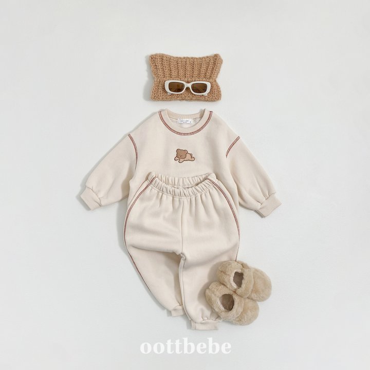 Oott Bebe - Korean Baby Fashion - #babylifestyle - Cool Cool Bear Set - 2