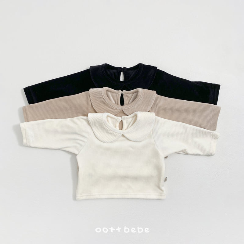 Oott Bebe - Korean Baby Fashion - #babylifestyle - Mink Collar Tee BEBE