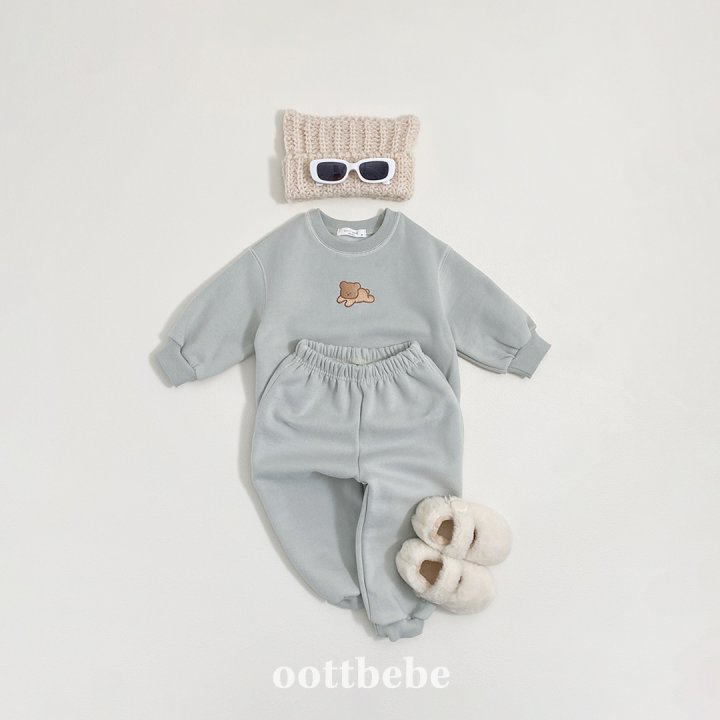 Oott Bebe - Korean Baby Fashion - #babyoninstagram - Cool Cool Bear Set - 3
