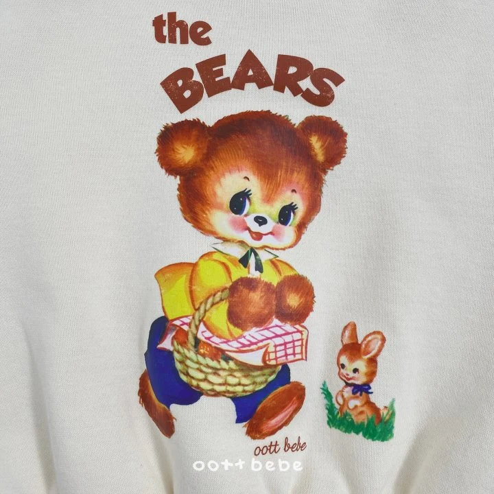 Oott Bebe - Korean Baby Fashion - #babyoninstagram - Fleece Bear Bunny Sweatshirt Suit  - 9