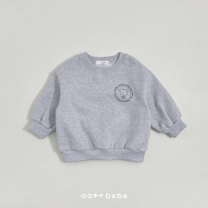 Oott Bebe - Korean Baby Fashion - #babyoninstagram - Fleece Everyday Sweatshirt - 6