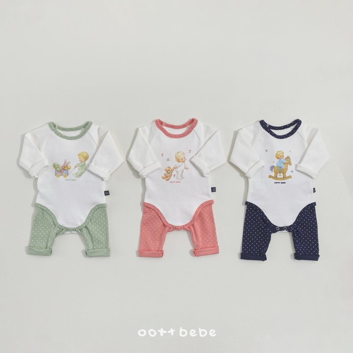 Oott Bebe - Korean Baby Fashion - #babyoninstagram - Choux Cream Baby Suit
