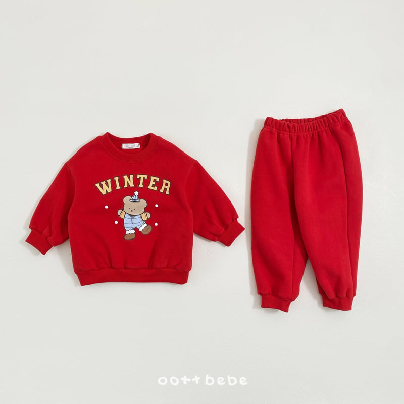 Oott Bebe - Korean Baby Fashion - #babyoninstagram - Winter Bear Set - 6