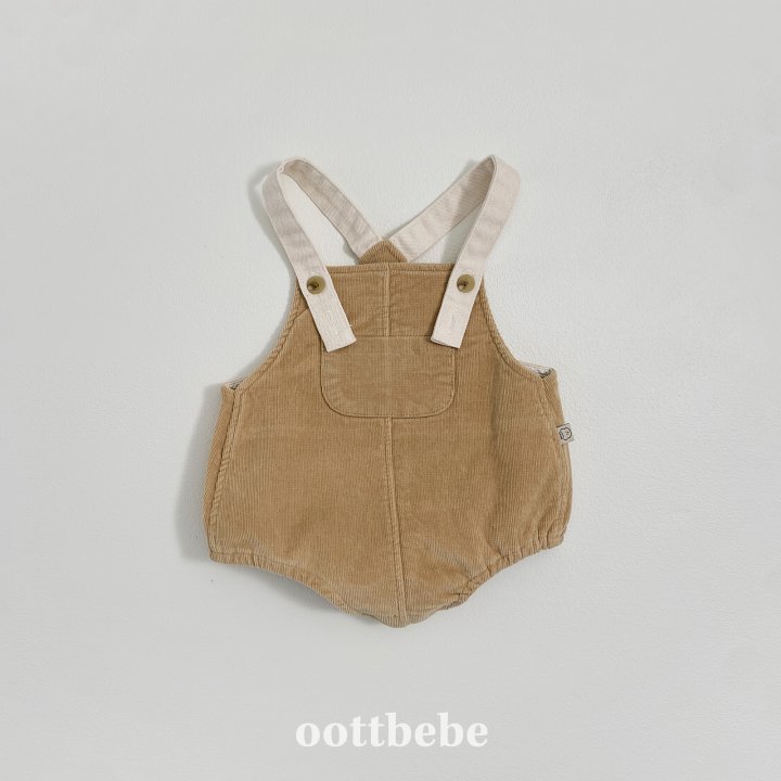 Oott Bebe - Korean Baby Fashion - #babyootd - Corduroy Baby Suit - 9