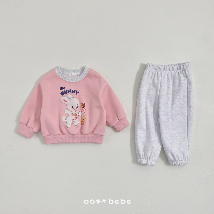 Oott Bebe - Korean Baby Fashion - #babyootd - Fleece Bear Bunny Set - 11