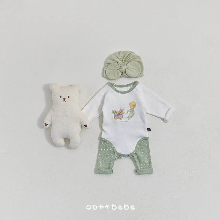 Oott Bebe - Korean Baby Fashion - #babyootd - Choux Cream Baby Suit - 2