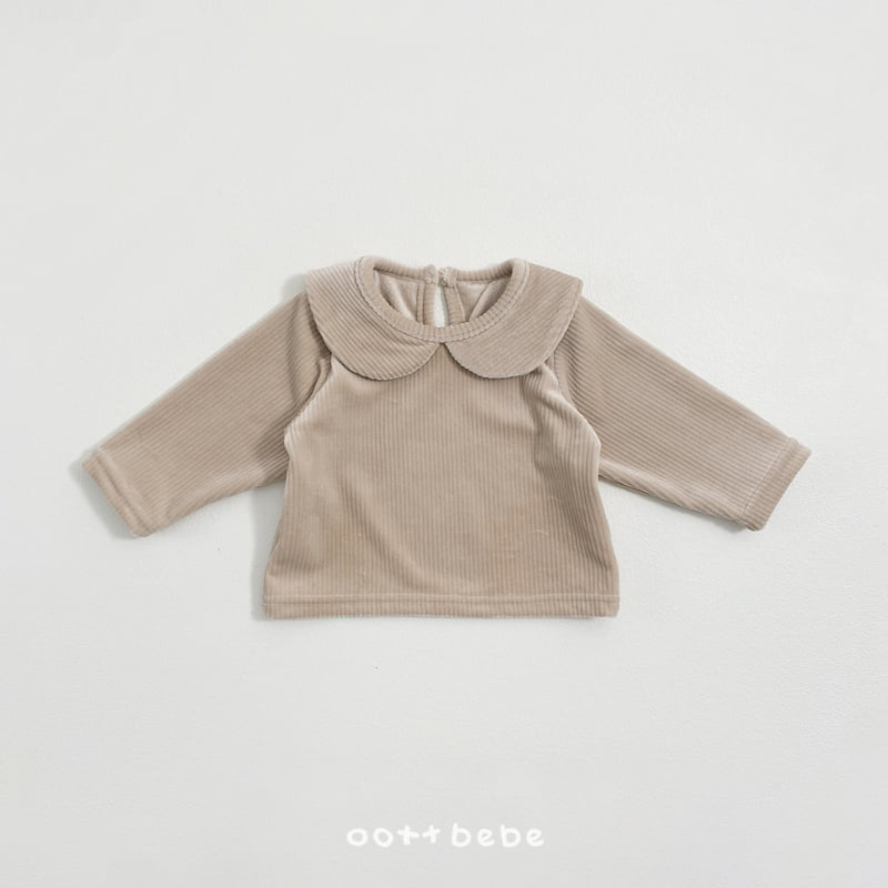 Oott Bebe - Korean Baby Fashion - #babyootd - Mink Collar Tee BEBE - 3