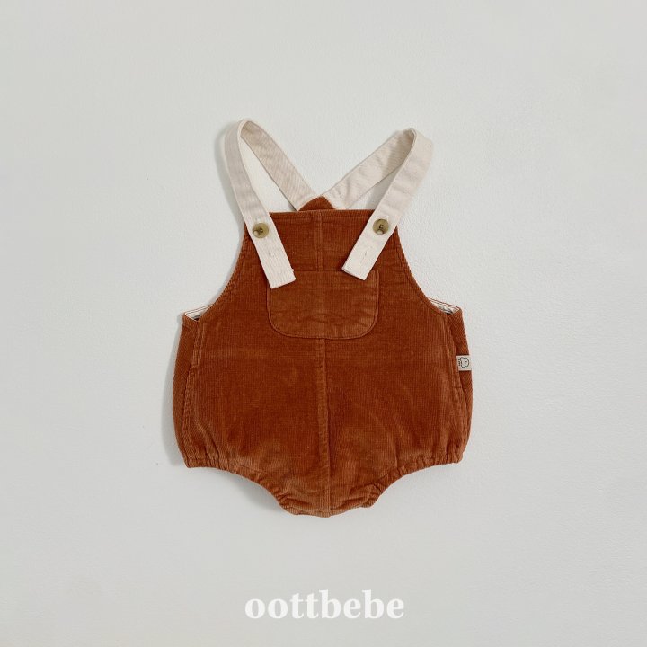 Oott Bebe - Korean Baby Fashion - #babyoutfit - Corduroy Baby Suit - 10