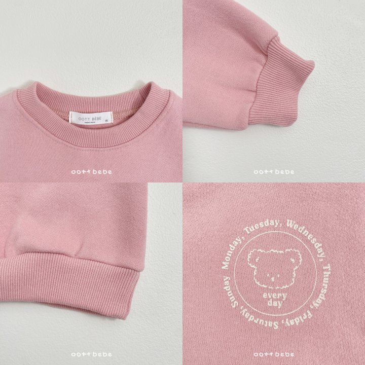 Oott Bebe - Korean Baby Fashion - #babyoutfit - Fleece Everyday Sweatshirt - 9
