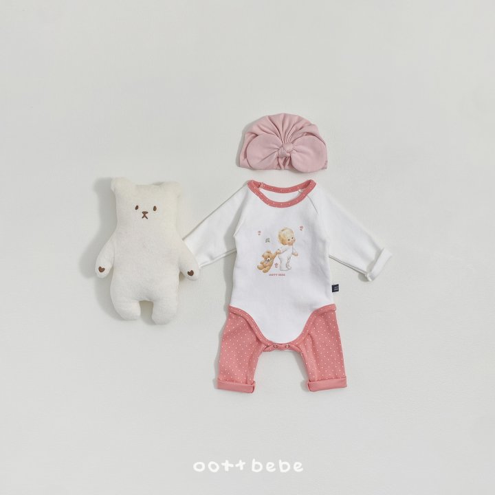 Oott Bebe - Korean Baby Fashion - #babyoutfit - Choux Cream Baby Suit - 3