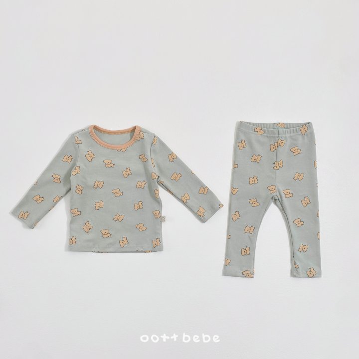 Oott Bebe - Korean Baby Fashion - #babyoutfit - Puppy Easywear Set - 3