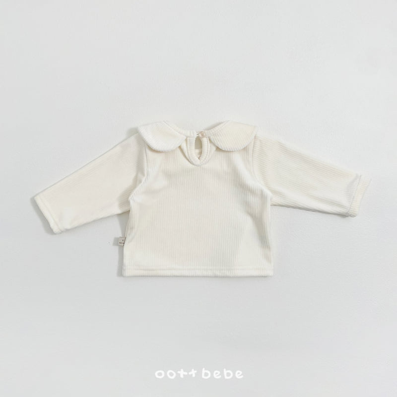 Oott Bebe - Korean Baby Fashion - #babyoutfit - Mink Collar Tee BEBE - 5