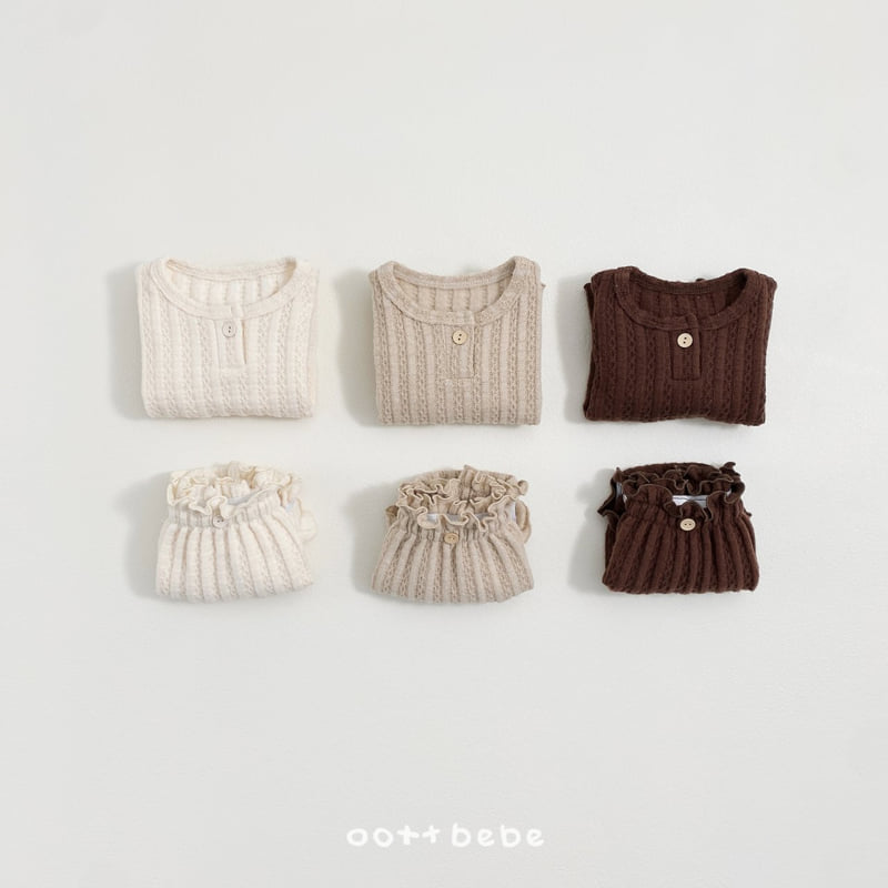 Oott Bebe - Korean Baby Fashion - #babyoutfit - Monchou Bloomer Set
