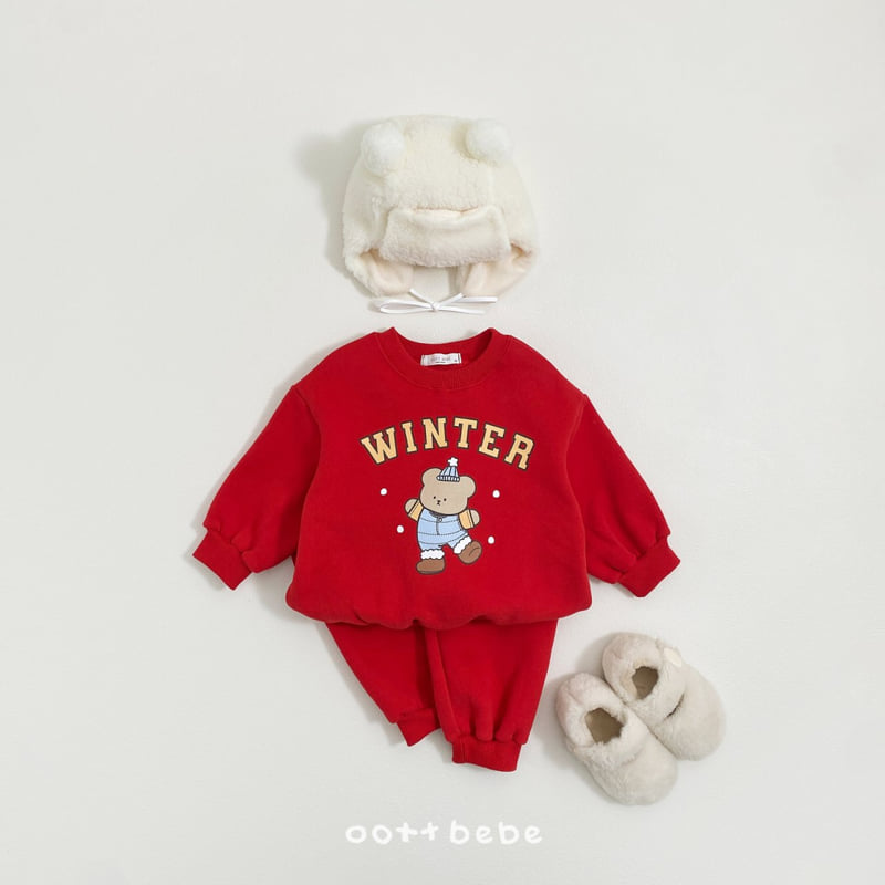 Oott Bebe - Korean Baby Fashion - #babyoutfit - Winter Bear Set - 9