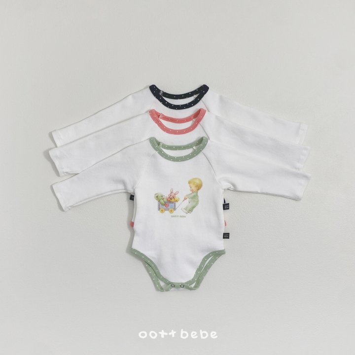 Oott Bebe - Korean Baby Fashion - #babywear - Choux Cream Baby Suit - 5