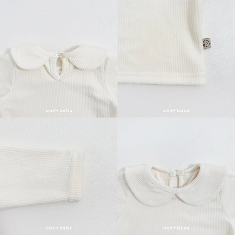 Oott Bebe - Korean Baby Fashion - #babywear - Mink Collar Tee BEBE - 6