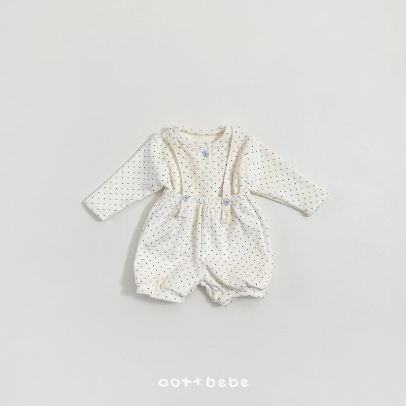 Oott Bebe - Korean Baby Fashion - #onlinebabyboutique - Choco Heim Baby Set - 3