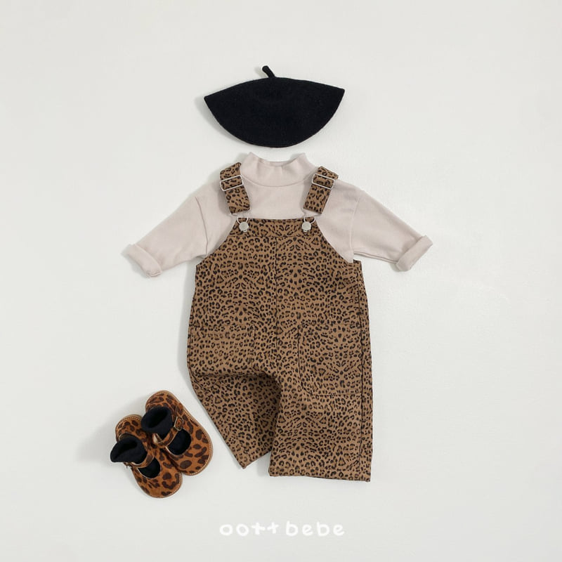 Oott Bebe - Korean Baby Fashion - #onlinebabyboutique - Leopard Overalls