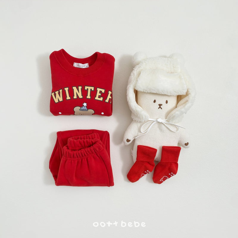 Oott Bebe - Korean Baby Fashion - #onlinebabyboutique - Winter Bear Set - 11
